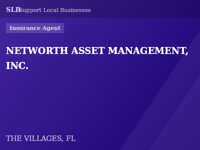 NETWORTH ASSET MANAGEMENT, INC. — Insurance Agent in THE VILLAGES, FL