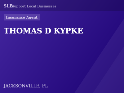 THOMAS D KYPKE — Insurance Agent in JACKSONVILLE, FL