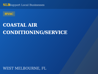 COASTAL AIR CONDITIONING/SERVICE — HVAC in WEST MELBOURNE, FL