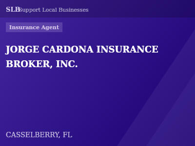 JORGE CARDONA INSURANCE BROKER, INC. — Insurance Agent in CASSELBERRY, FL