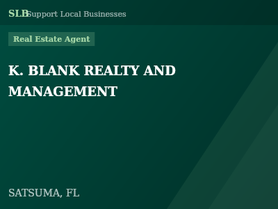 K. BLANK REALTY AND MANAGEMENT — Real Estate Agent in SATSUMA, FL