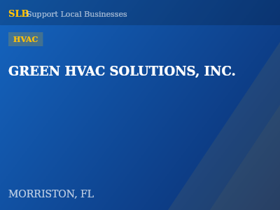 GREEN HVAC SOLUTIONS, INC. — HVAC in MORRISTON, FL