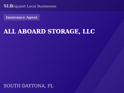 ALL ABOARD STORAGE, LLC — Insurance Agent in SOUTH DAYTONA, FL