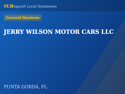 JERRY WILSON MOTOR CARS LLC — General Business in PUNTA GORDA, FL
