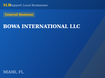 BOWA INTERNATIONAL LLC — General Business in MIAMI, FL