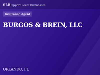 BURGOS & BREIN, LLC — Insurance Agent in ORLANDO, FL