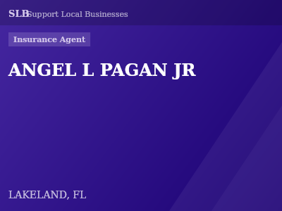 ANGEL L PAGAN JR — Insurance Agent in LAKELAND, FL