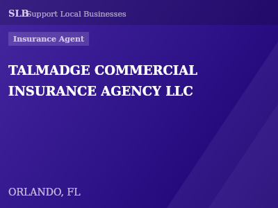 TALMADGE COMMERCIAL INSURANCE AGENCY LLC — Insurance Agent in ORLANDO, FL