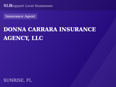 DONNA CARRARA INSURANCE AGENCY, LLC — Insurance Agent in SUNRISE, FL