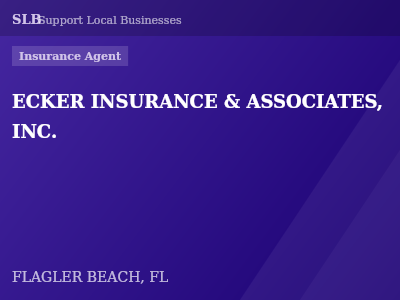 ECKER INSURANCE & ASSOCIATES, INC. — Insurance Agent in FLAGLER BEACH, FL
