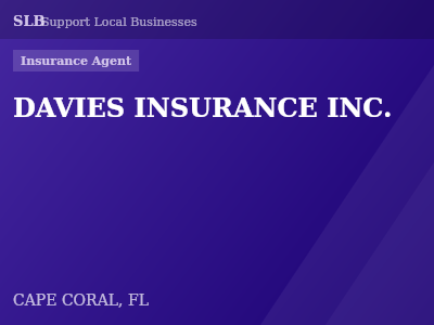 DAVIES INSURANCE INC. — Insurance Agent in CAPE CORAL, FL