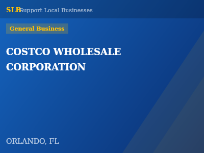 COSTCO WHOLESALE CORPORATION — General Business in ORLANDO, FL