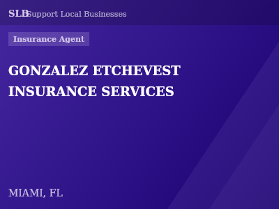 GONZALEZ ETCHEVEST INSURANCE SERVICES — Insurance Agent in MIAMI, FL