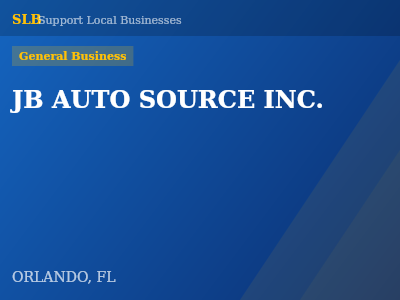 JB AUTO SOURCE INC. — General Business in ORLANDO, FL