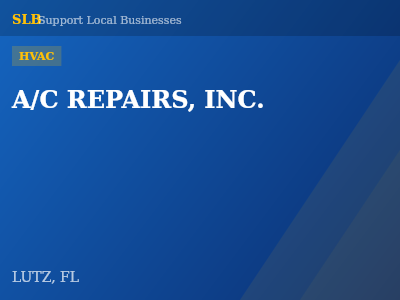 A/C REPAIRS, INC. — HVAC in LUTZ, FL