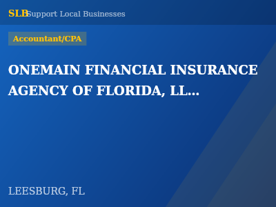 ONEMAIN FINANCIAL INSURANCE AGENCY OF FLORIDA, LLC. — Accountant/CPA in LEESBURG, FL
