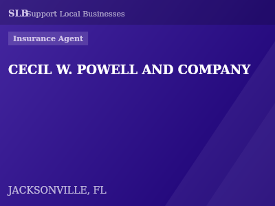 CECIL W. POWELL AND COMPANY — Insurance Agent in JACKSONVILLE, FL