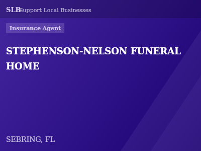 STEPHENSON-NELSON FUNERAL HOME — Insurance Agent in SEBRING, FL