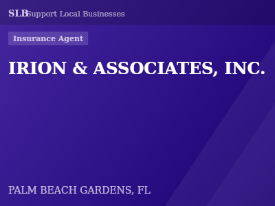 IRION & ASSOCIATES, INC. — Insurance Agent in PALM BEACH GARDENS, FL