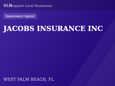 JACOBS INSURANCE INC — Insurance Agent in WEST PALM BEACH, FL