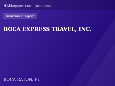 BOCA EXPRESS TRAVEL, INC. — Insurance Agent in BOCA RATON, FL