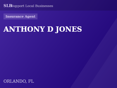 ANTHONY D JONES — Insurance Agent in ORLANDO, FL