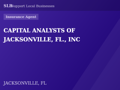 CAPITAL ANALYSTS OF JACKSONVILLE, FL., INC — Insurance Agent in JACKSONVILLE, FL