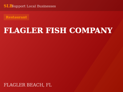 FLAGLER FISH COMPANY — Restaurant in FLAGLER BEACH, FL