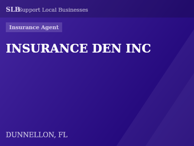 INSURANCE DEN INC — Insurance Agent in DUNNELLON, FL