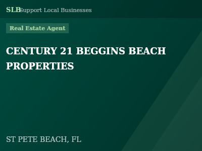 CENTURY 21 BEGGINS BEACH PROPERTIES — Real Estate Agent in ST PETE BEACH, FL