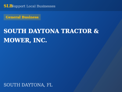 SOUTH DAYTONA TRACTOR & MOWER, INC. — General Business in SOUTH DAYTONA, FL