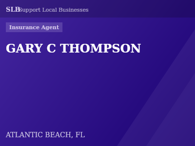 GARY C THOMPSON — Insurance Agent in ATLANTIC BEACH, FL
