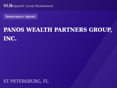 PANOS WEALTH PARTNERS GROUP, INC. — Insurance Agent in ST PETERSBURG, FL