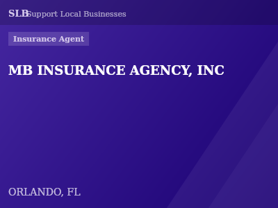 MB INSURANCE AGENCY, INC — Insurance Agent in ORLANDO, FL