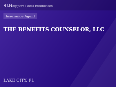 THE BENEFITS COUNSELOR, LLC — Insurance Agent in LAKE CITY, FL