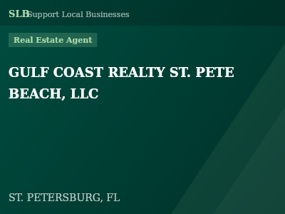 GULF COAST REALTY ST. PETE BEACH, LLC — Real Estate Agent in ST. PETERSBURG, FL