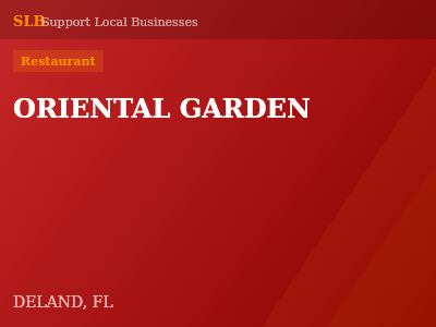 ORIENTAL GARDEN — Restaurant in DELAND, FL