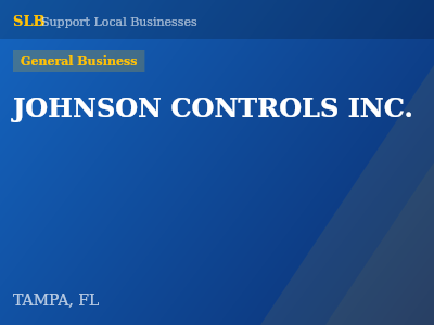 JOHNSON CONTROLS INC. — General Business in TAMPA, FL