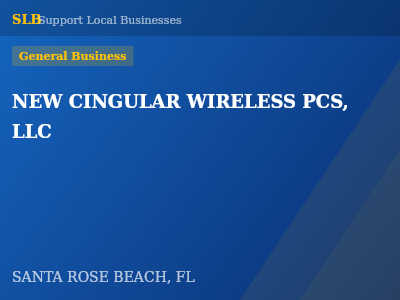NEW CINGULAR WIRELESS PCS, LLC — General Business in SANTA ROSE BEACH, FL