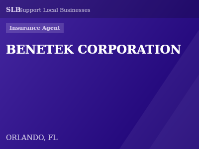 BENETEK CORPORATION — Insurance Agent in ORLANDO, FL