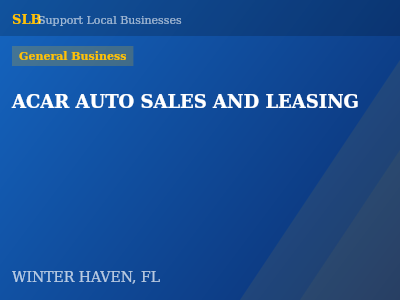 ACAR AUTO SALES AND LEASING — General Business in WINTER HAVEN, FL