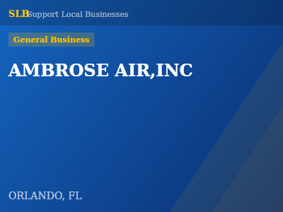 AMBROSE AIR,INC — General Business in ORLANDO, FL