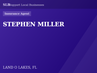 STEPHEN MILLER — Insurance Agent in LAND O LAKES, FL