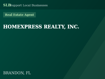 HOMEXPRESS REALTY, INC. — Real Estate Agent in BRANDON, FL