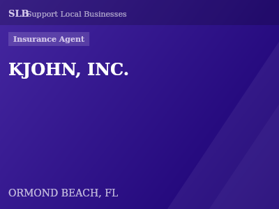KJOHN, INC. — Insurance Agent in ORMOND BEACH, FL