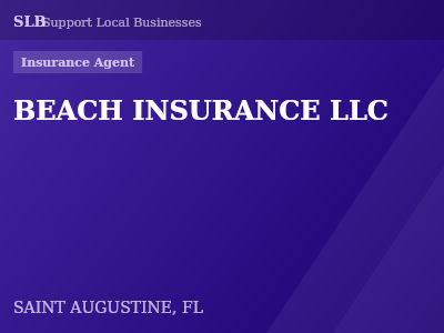 BEACH INSURANCE LLC — Insurance Agent in SAINT AUGUSTINE, FL