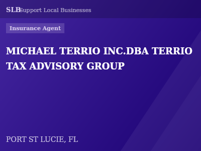 MICHAEL TERRIO INC.DBA TERRIO TAX ADVISORY GROUP — Insurance Agent in PORT ST LUCIE, FL