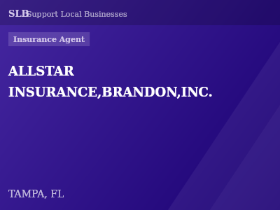 ALLSTAR INSURANCE,BRANDON,INC. — Insurance Agent in TAMPA, FL