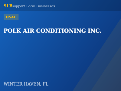 POLK AIR CONDITIONING INC. — HVAC in WINTER HAVEN, FL