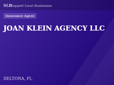 JOAN KLEIN AGENCY LLC — Insurance Agent in DELTONA, FL